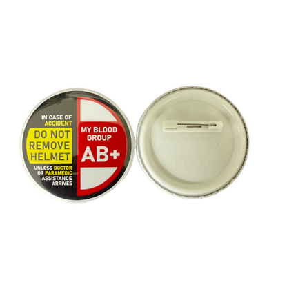 Blood Group AB + Pin Badge