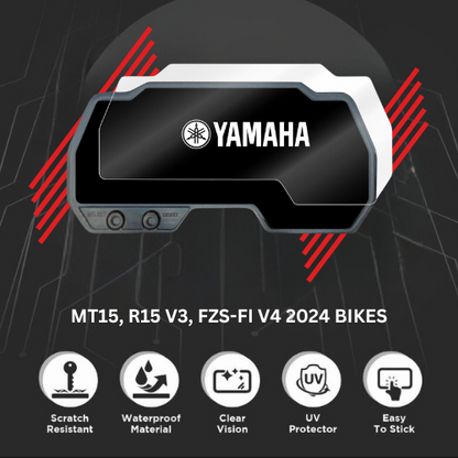 Motorcycle Screen Protector for Yamaha MT15, R15 V3, FZS-FI V4 (2024 BIKES)